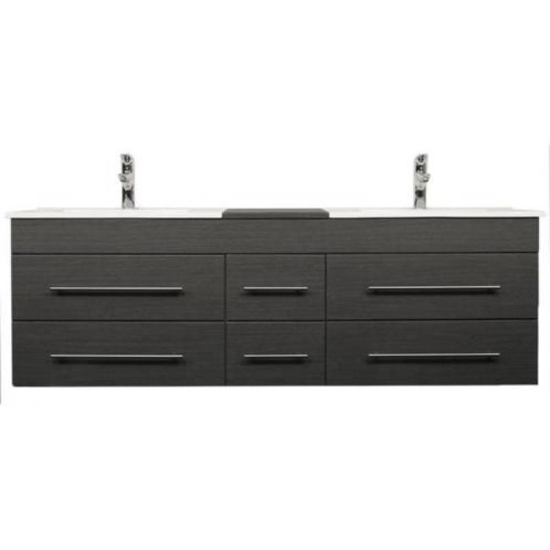 Riant badmeubel badkamermeubel Phoenix 150 cm Grey Oak