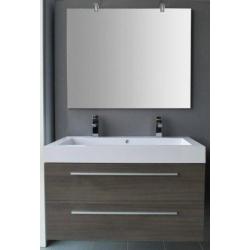 Badmeubel Hollywood 100 Cm Grey Oak (1 Of 2 Kraangaten)