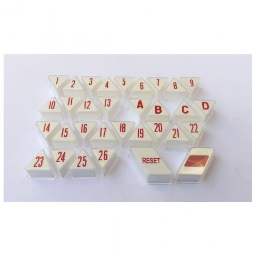 Wurlitzer 2404 / 2504 Druktoetsen Set