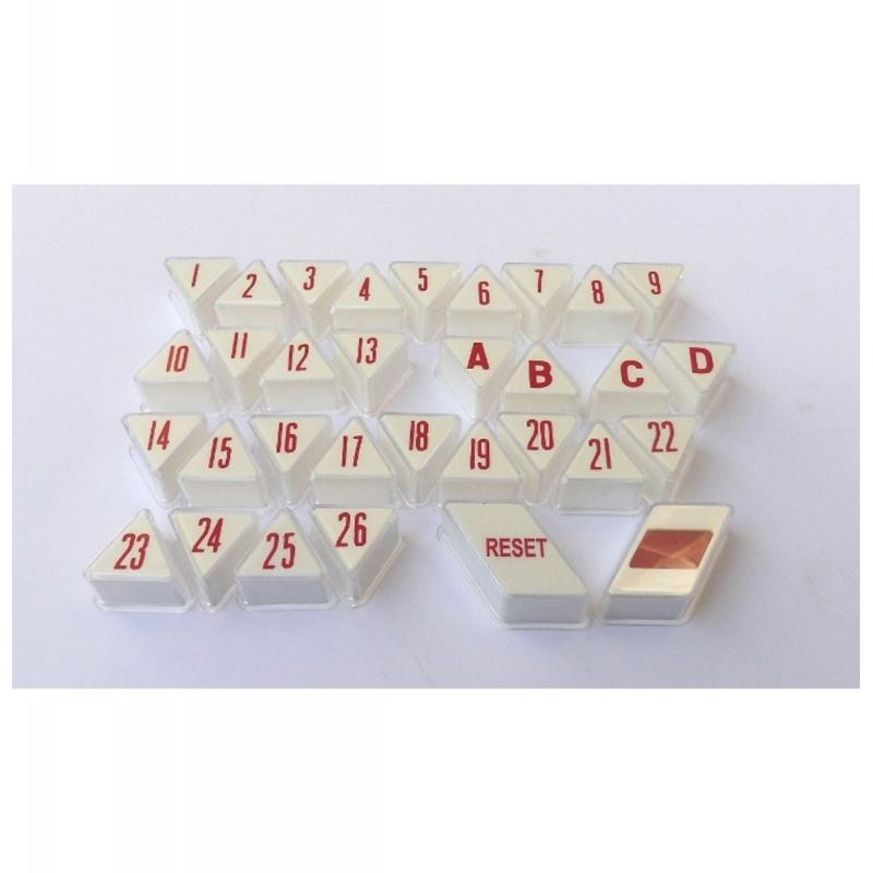 Wurlitzer 2404 / 2504 Druktoetsen Set